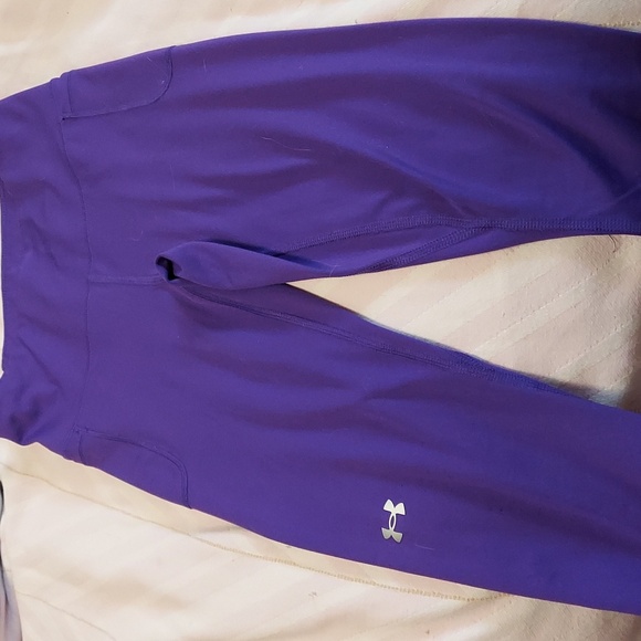 Purple Under Armour Leggings- Size Small - Picture 3 of 7